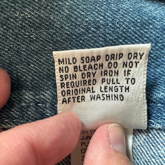 Vintage Calvin Klein Early 80’s Denim Bomber Jacket size Medium - Picture 7 of 7